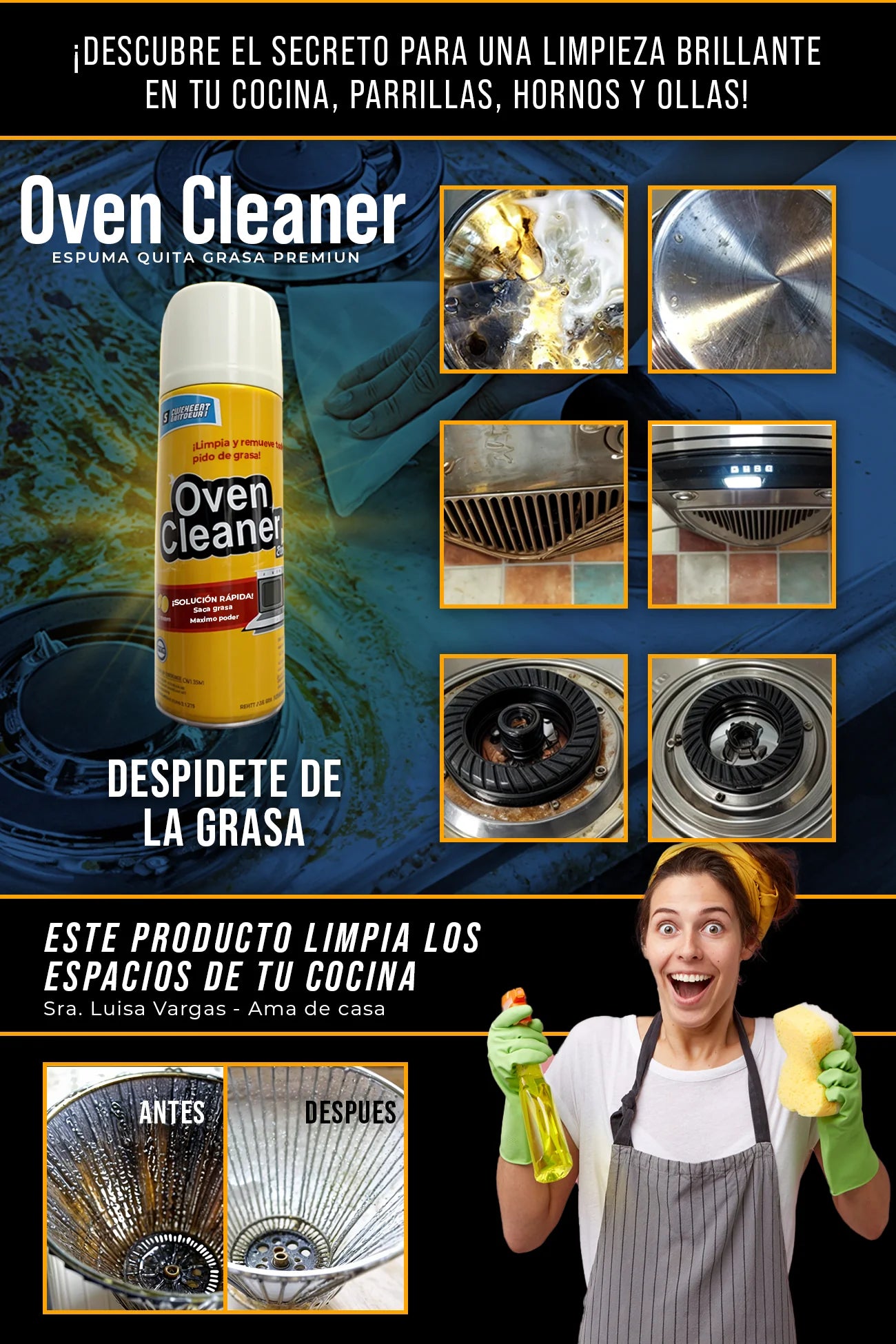 Espuma Quita Grasa